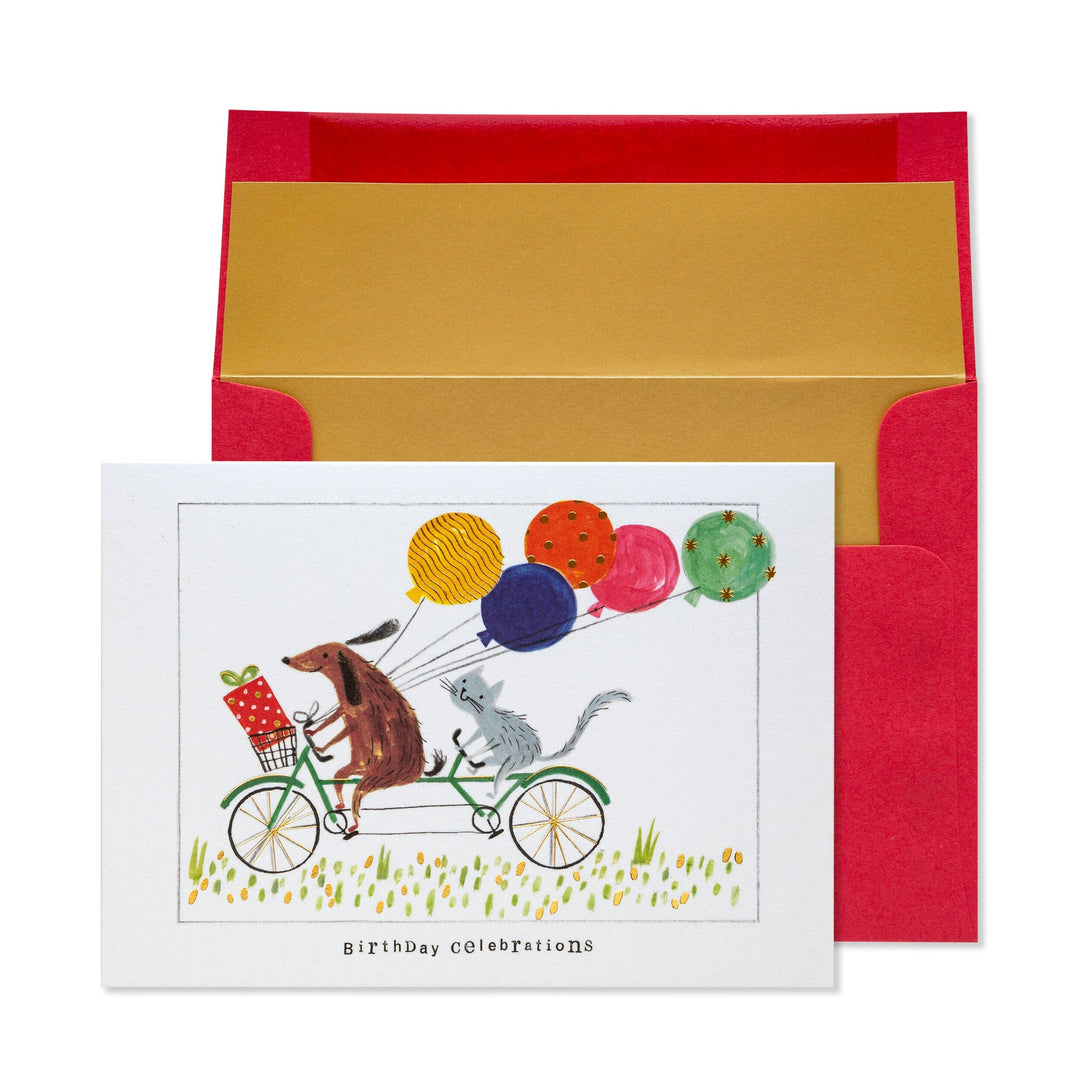 Niquea.D Card Tandem Bicycle Birthday Card