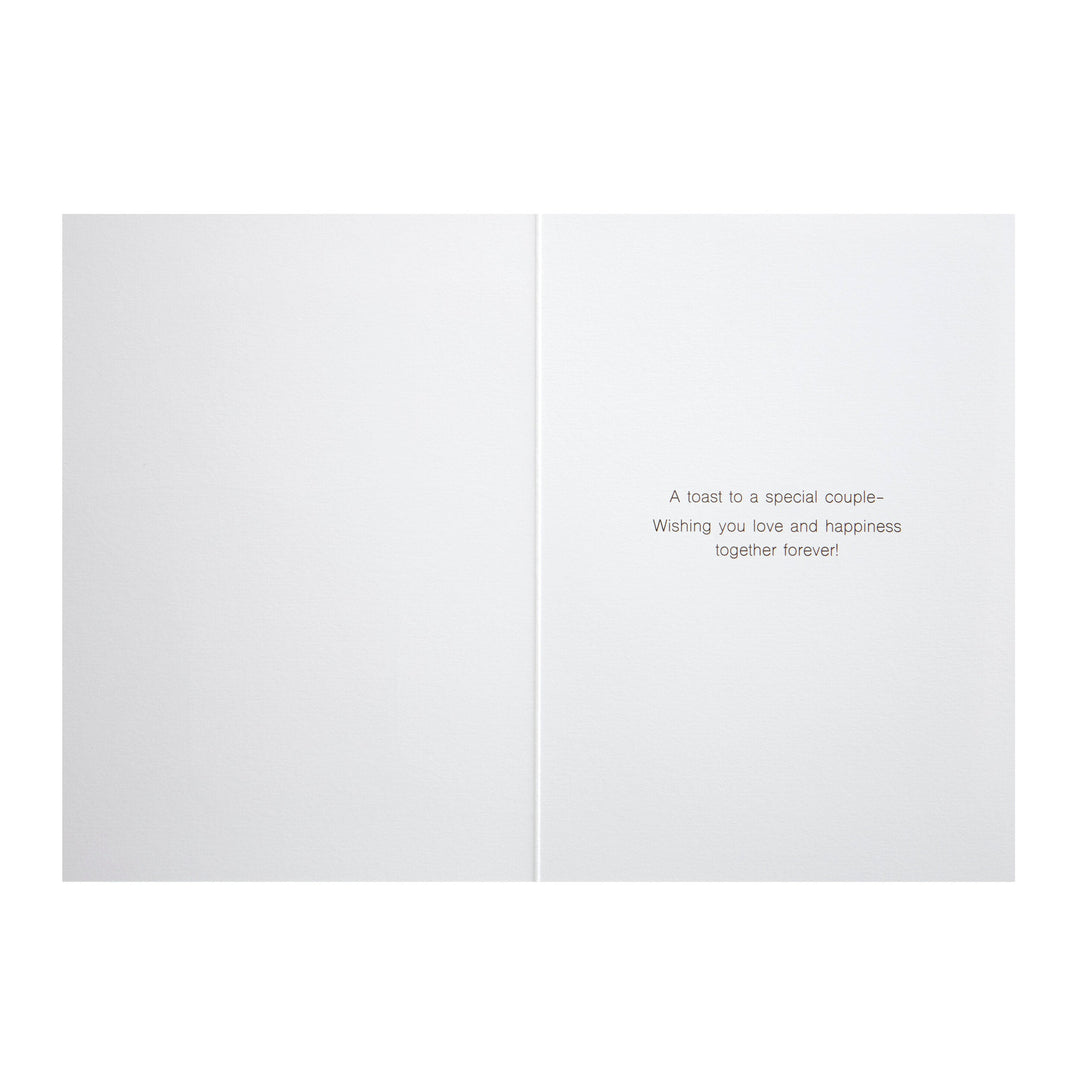 Niquea.D Card Two Champagne Glasses Anniversary Card