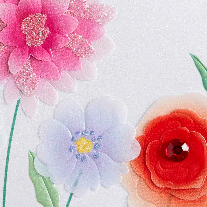 Niquea.D Card Vellum Growing Flowers Blank Card