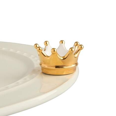Nora Fleming Kitchen Enchanted Gold Crown Mini