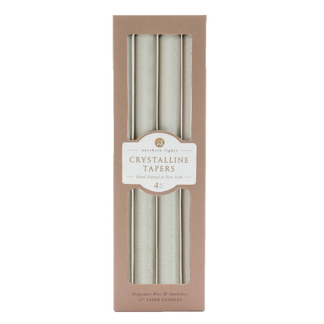 Northern Lights Candle Crystalline Tapers - Crystal Grey