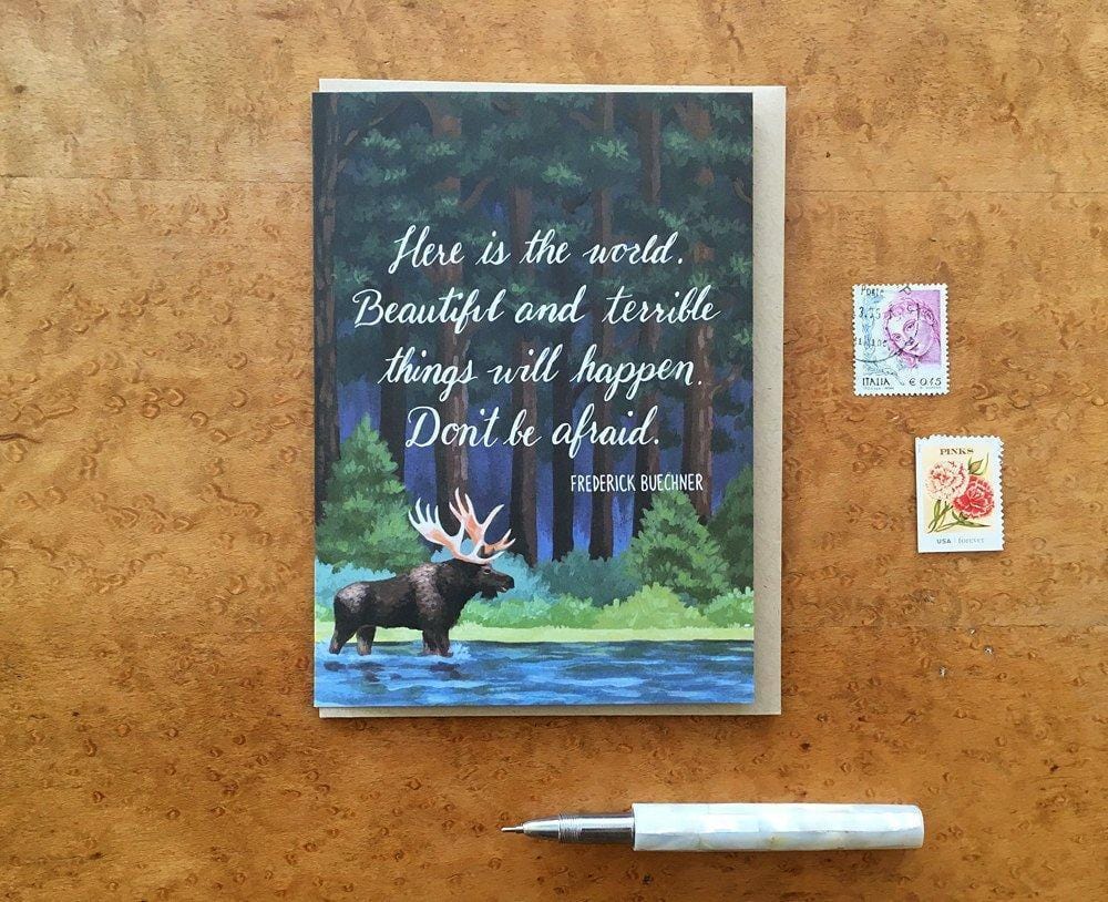 Noteworthy Paper & Press Card Buechner Quote Card
