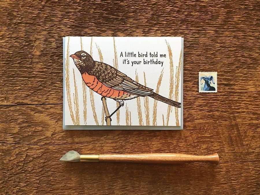 Noteworthy Paper & Press Card Little Bird Birthday Card