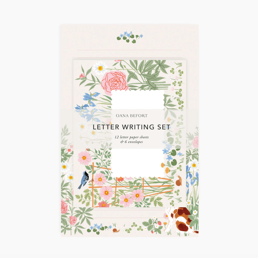 Oana Befort Stationery Set Letter Writing Set - Garden