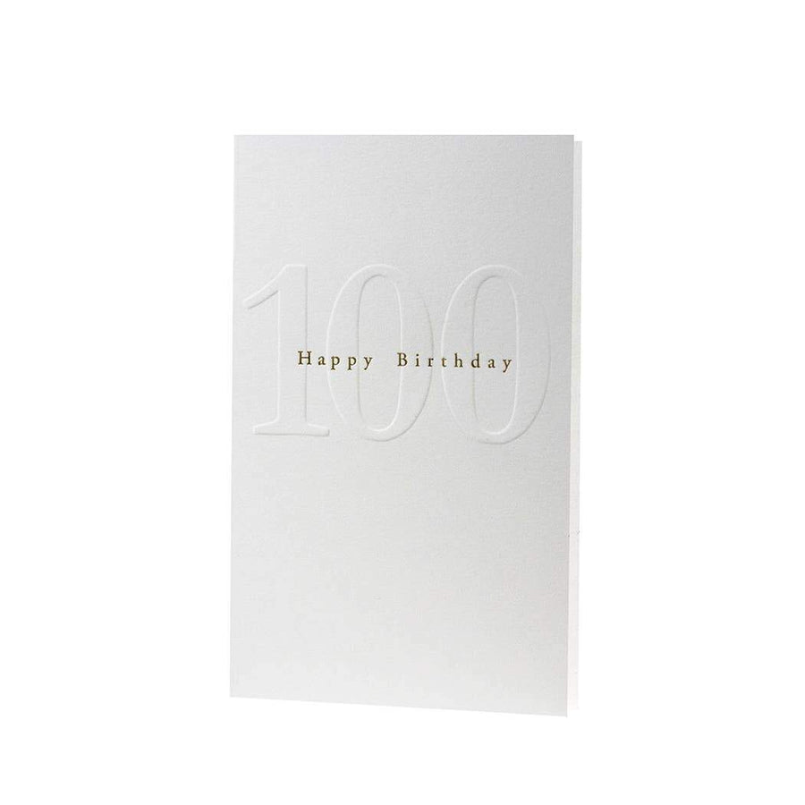 Oblation Papers & Press Card Happy 100th Birthday Gilded Age Card