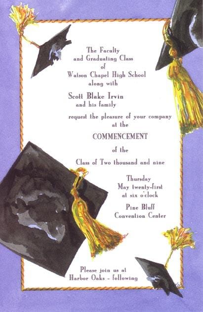 Odd Balls Invitations Blank Invitations Flying Mortarboards Blank Invitations