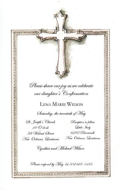 Odd Balls Invitations Blank Invitations Pewter Cross Blank Invitations