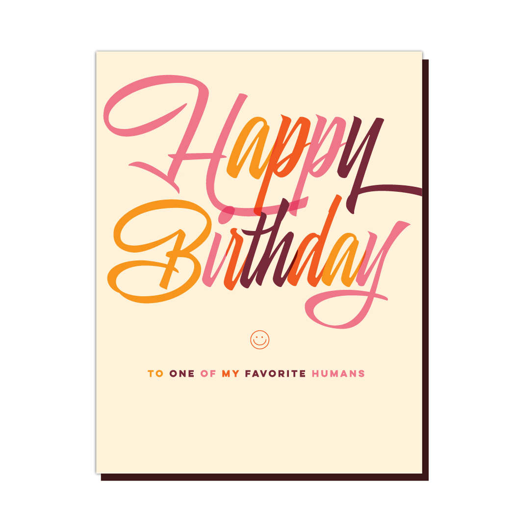 OffensiveDelightful Card Favorite Human Birthday Card