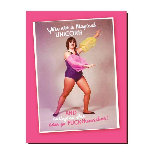 OffensiveDelightful Single Card Magical Unicorn Card