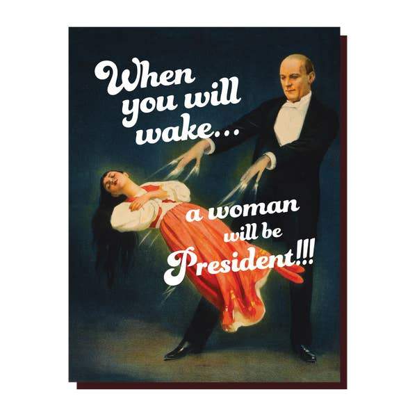 OffensiveDelightful Single Card Woman President Card