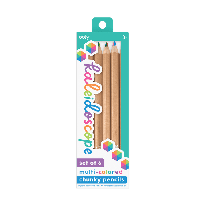 OOLY Art Supplies Kaleidoscope Multi-Colored Pencils (Set of 6)