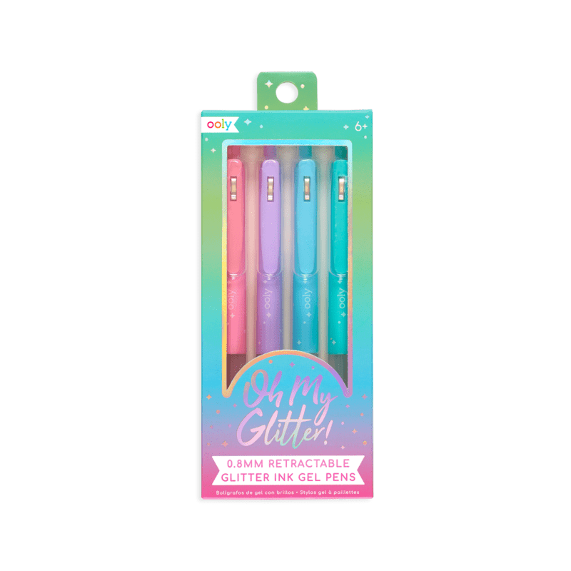 OOLY Art Supplies Oh My Glitter! Retractable Gel Pens