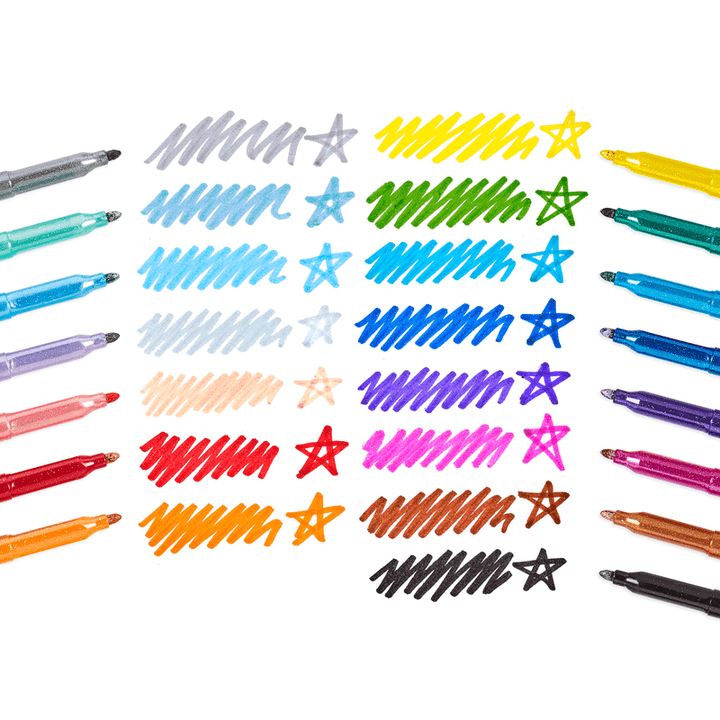 OOLY Art Supplies Rainbow Sparkle Glitter Markers