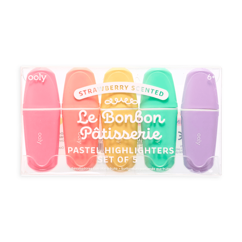 OOLY Art Supply Le Bonbon Pâtisserie Scented Pastel Highlighters - Set of 5
