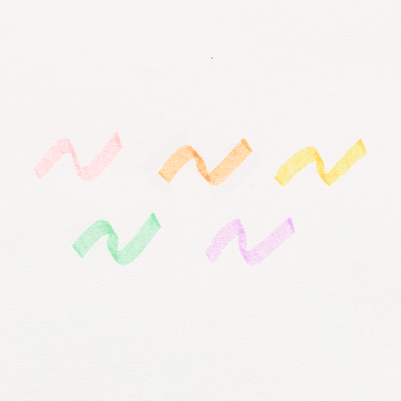 OOLY Art Supply Le Bonbon Pâtisserie Scented Pastel Highlighters - Set of 5