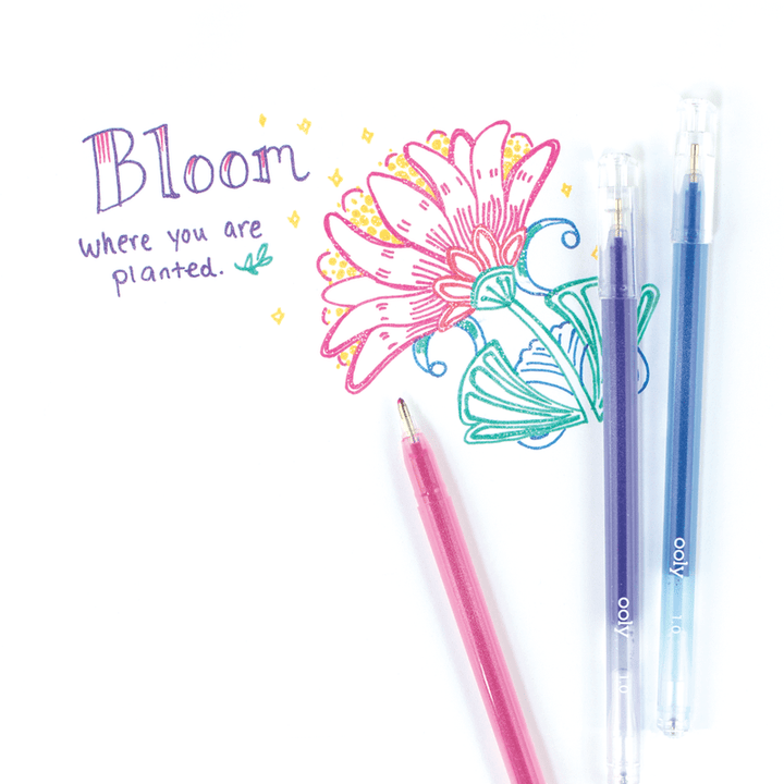 OOLY Art Supply Radiant Writers Glitter Gel Pens
