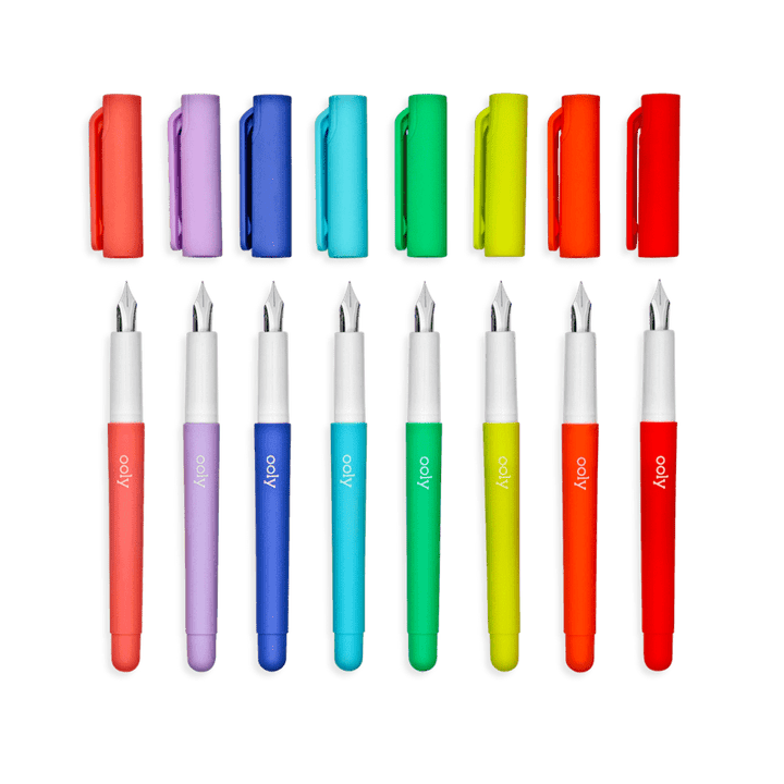 OOLY Fountain Pen Color Write Fountain Pens - Set of 8
