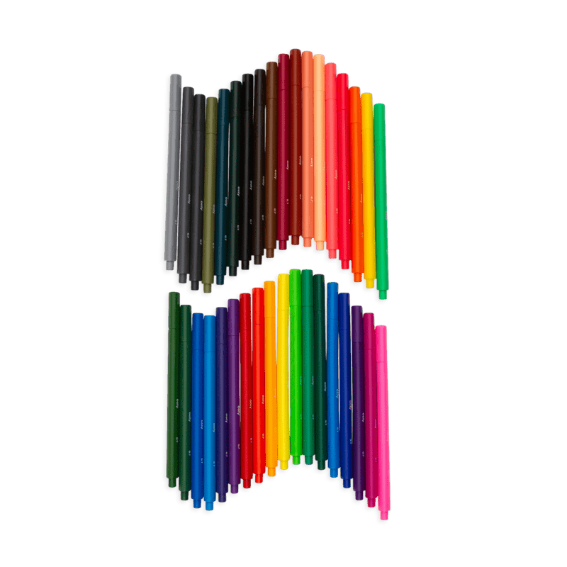 OOLY Markers Seriously Fine Felt Tip Markers - Set of 36