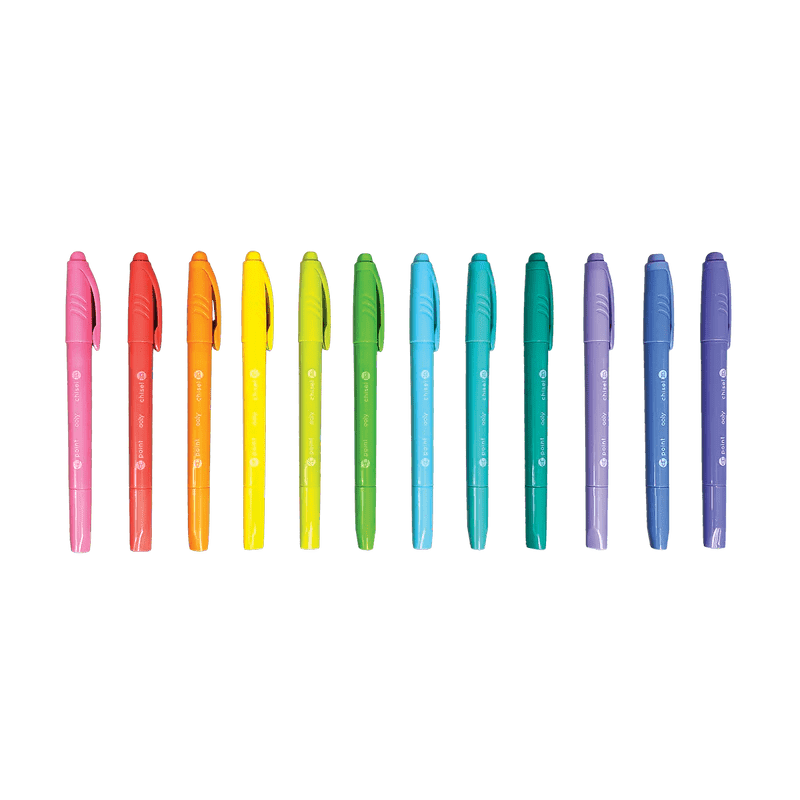 OOLY Pen and Pencils Pastel Hues Dual Tip Markers - Set of 12