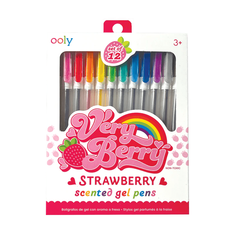 OOLY Pen and Pencils Very Berry Scented Gel Pens - Set of 12