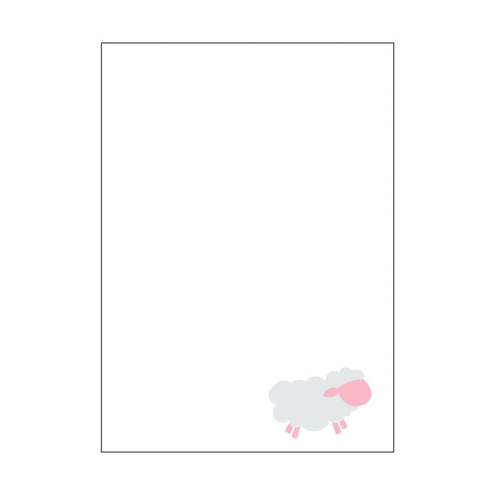 Page Stationery Blank Invitations Little Lamb Imprintable Invitations