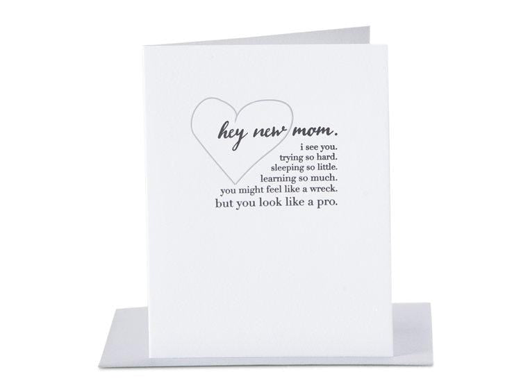 Paper Epiphanies Single Card Hey new mom - Single Card