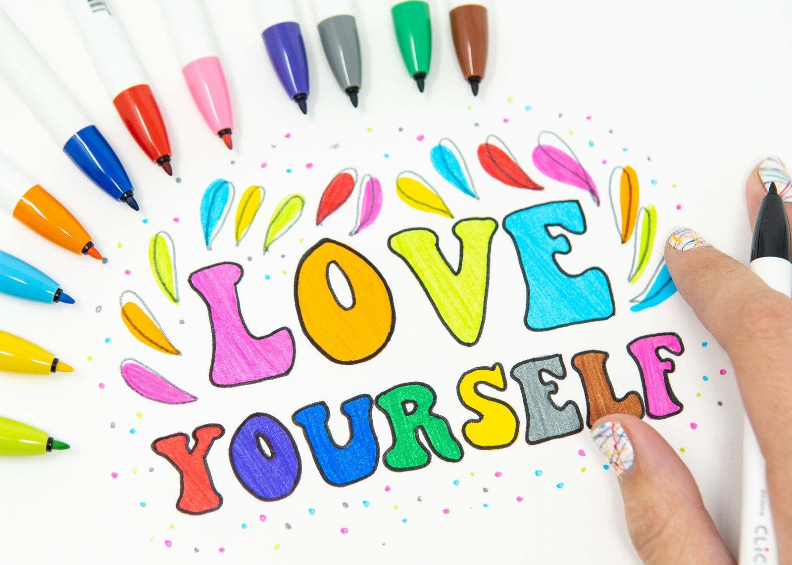 Paper Luxe Pen ClickArt Retractable Marker Pen