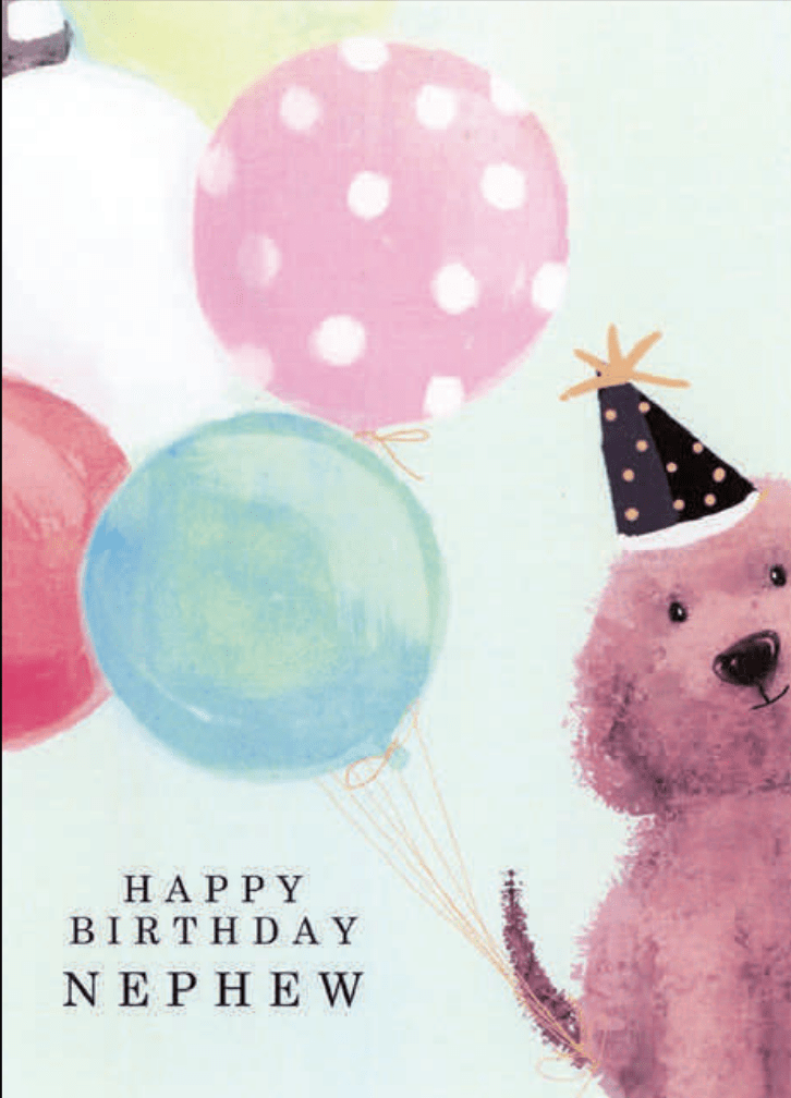 Paper Planet birthday card Nephew Dog Birthday Card
