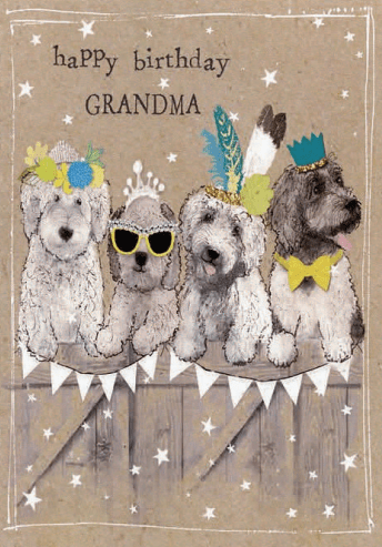 Paper Planet Card Happy Birthday (Grandma)