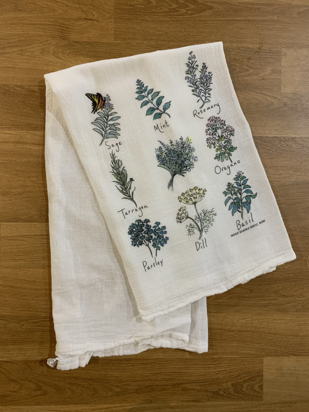 Herbs Spices Kitchen Towels, Tea Towels, Flour Sack Towels