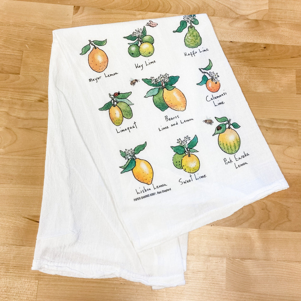 Lemons Navy Blue Dish Towel Hand Towel Set, Leamon Tea Towels, Lemon Fruit Kitchen  Towels, Lemon Drying Towels, Kitchen Tea Towels, Towels 