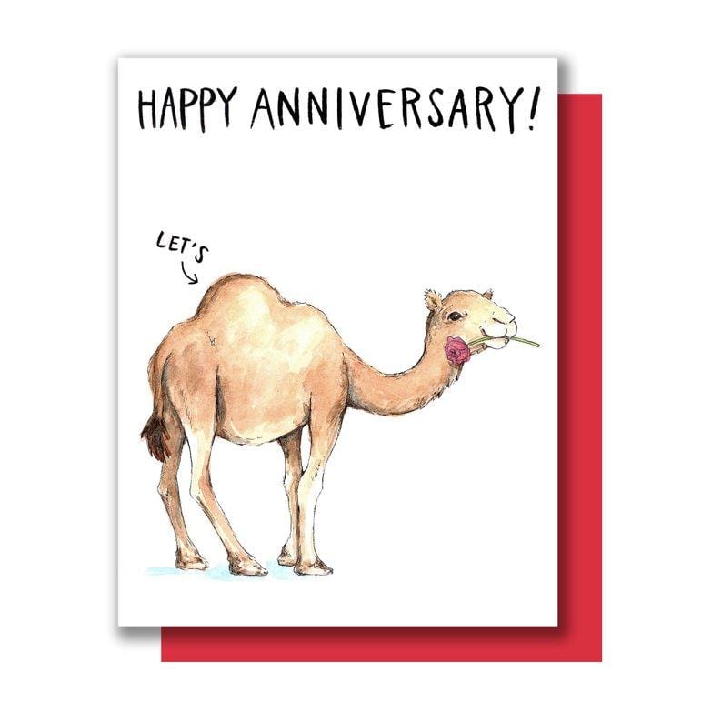 Paper Wilderness Card Anniversary Camel Single Card