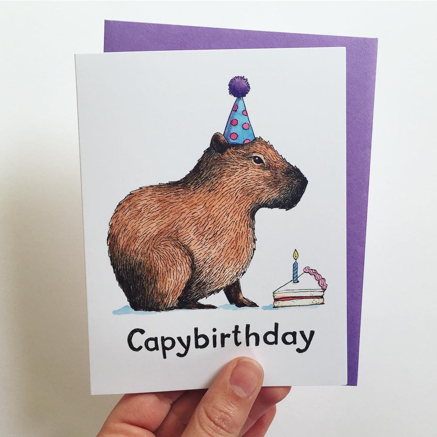 Capybara Birthday Card – Paper Luxe