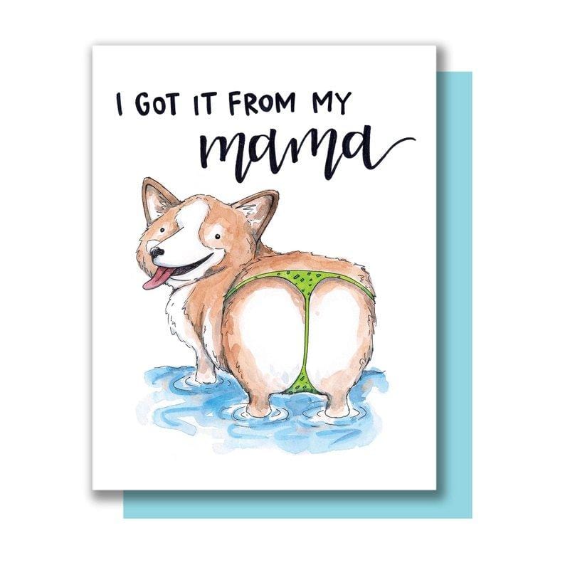 Paper Wilderness Single Card Corgi Mama Single Card