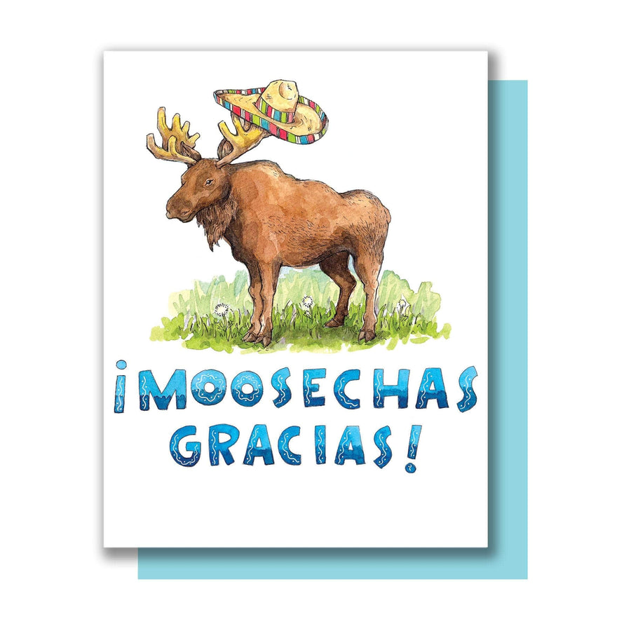 Paper Wilderness Single Card Moosechas Gracias Card