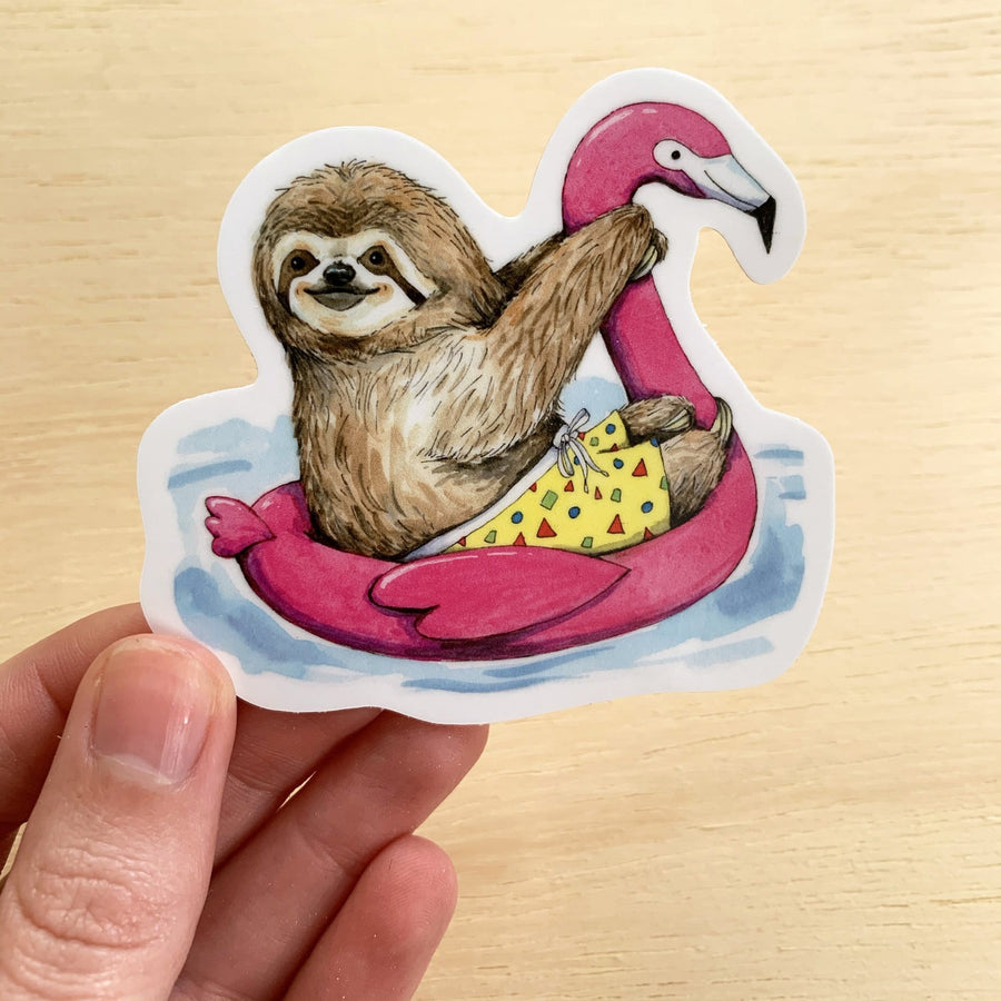 Paper Wilderness Sticker Swimsuit Sloth Sticker