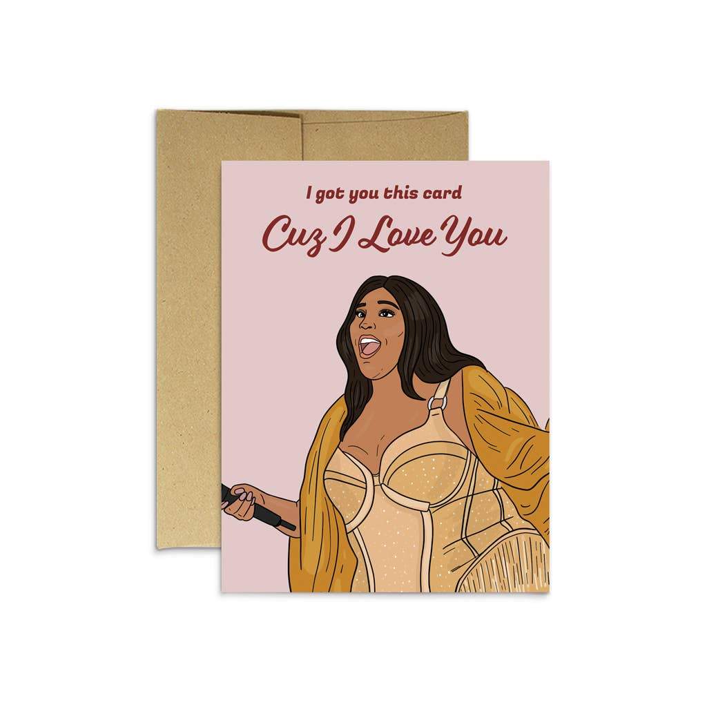 Party Mountain Paper Card Cuz I Love You Card