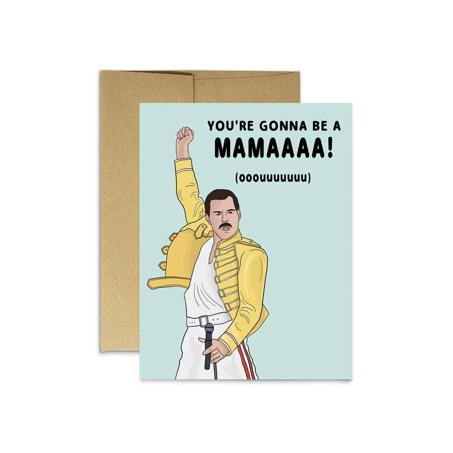 Party Mountain Paper Card Freddie New Mama Card