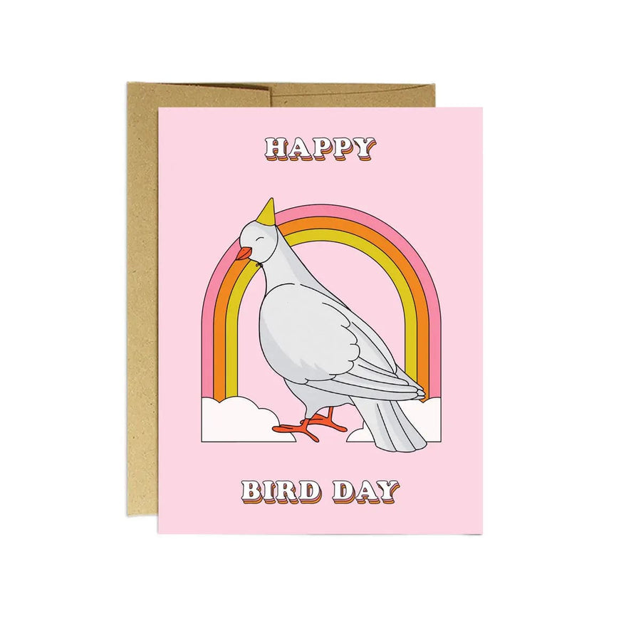 Party Mountain Paper Card Happy Bird Day Card