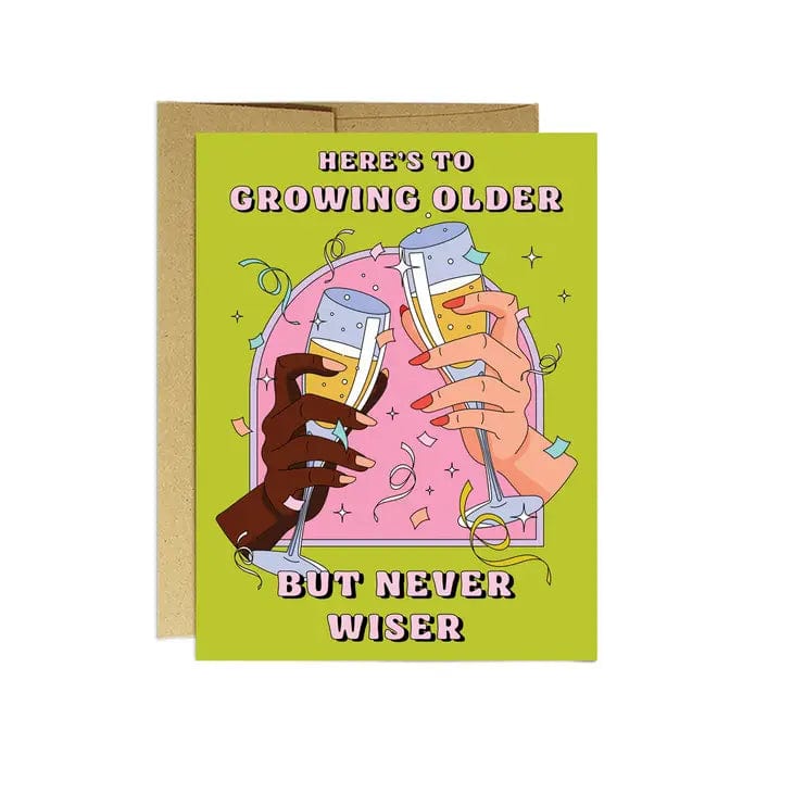 Party Mountain Paper Card Older Never Wiser Birthday Card