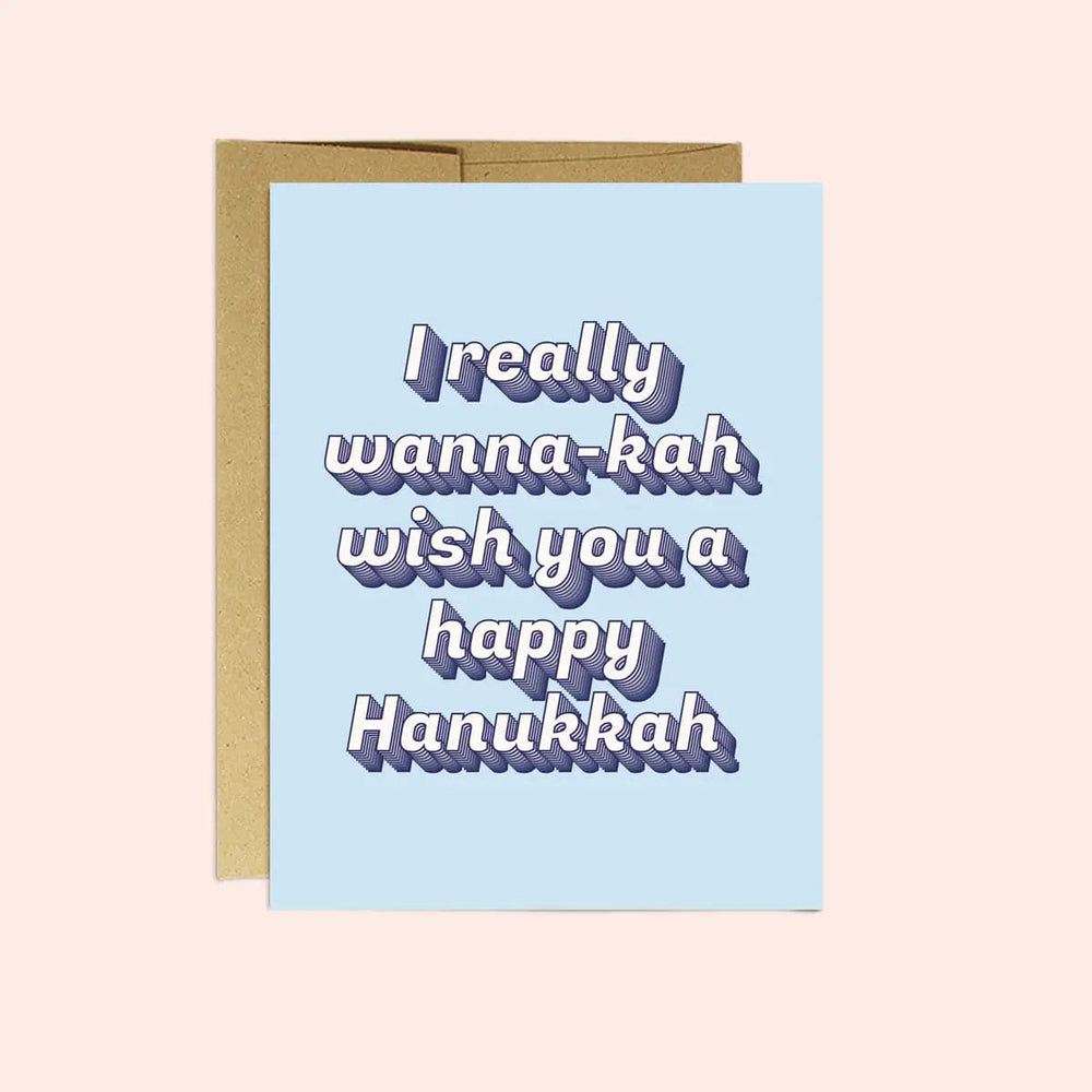 Party Mountain Paper Card Wanna-kah Hanukkah Card