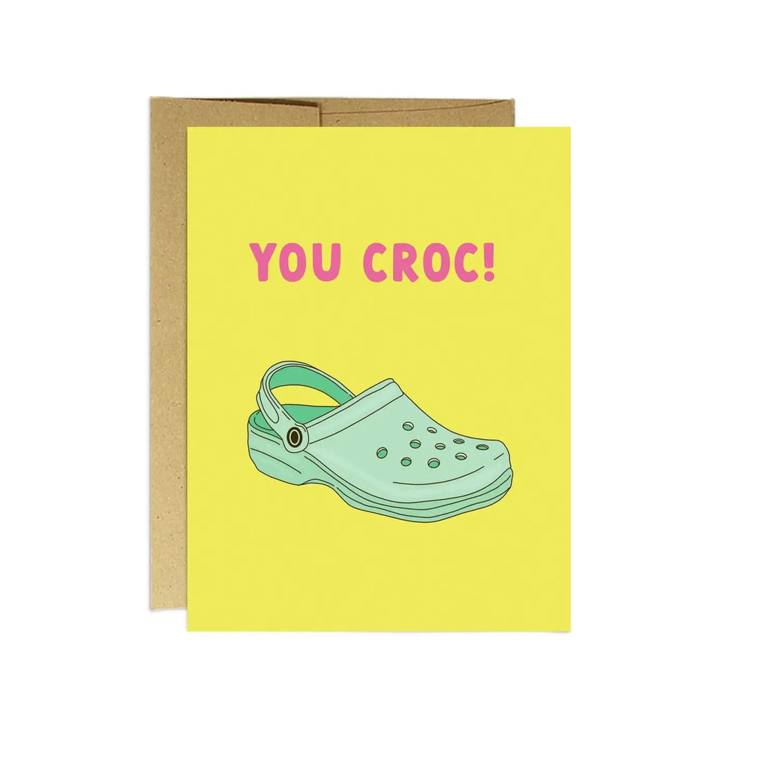 Party Mountain Paper Card You Croc Encouragement Card