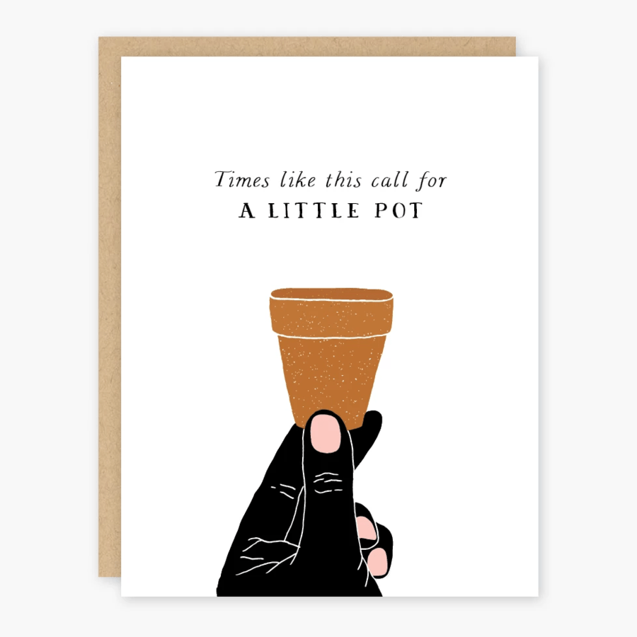 Party of One Card A Little Pot Card