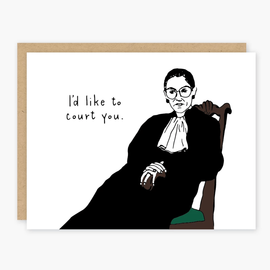 Party of One Card Ruth Bader Ginsburg Court You Card