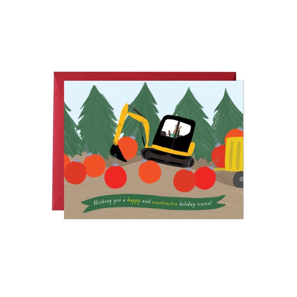 Paula & Waffle Card Ornament Digger Holiday Card