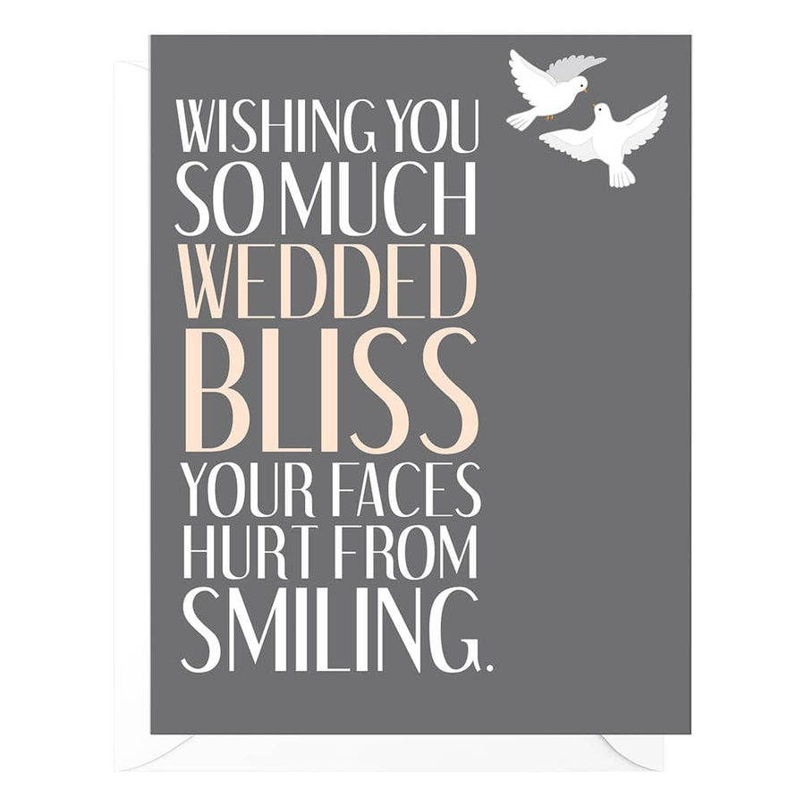 Peopleisms Card Wedded Bliss Funny Wedding Card