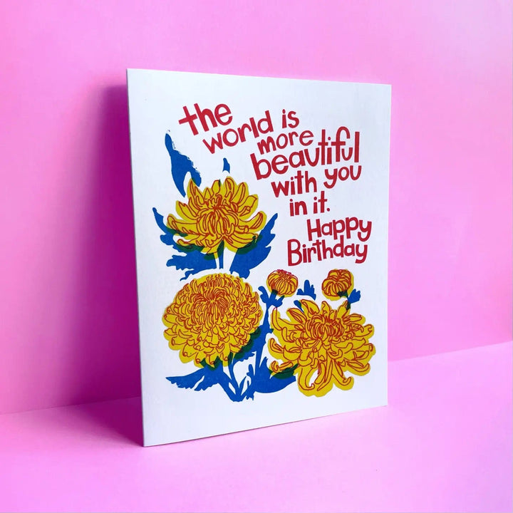 Pier Six Press Card Beautiful Birthday Mums Greeting Card