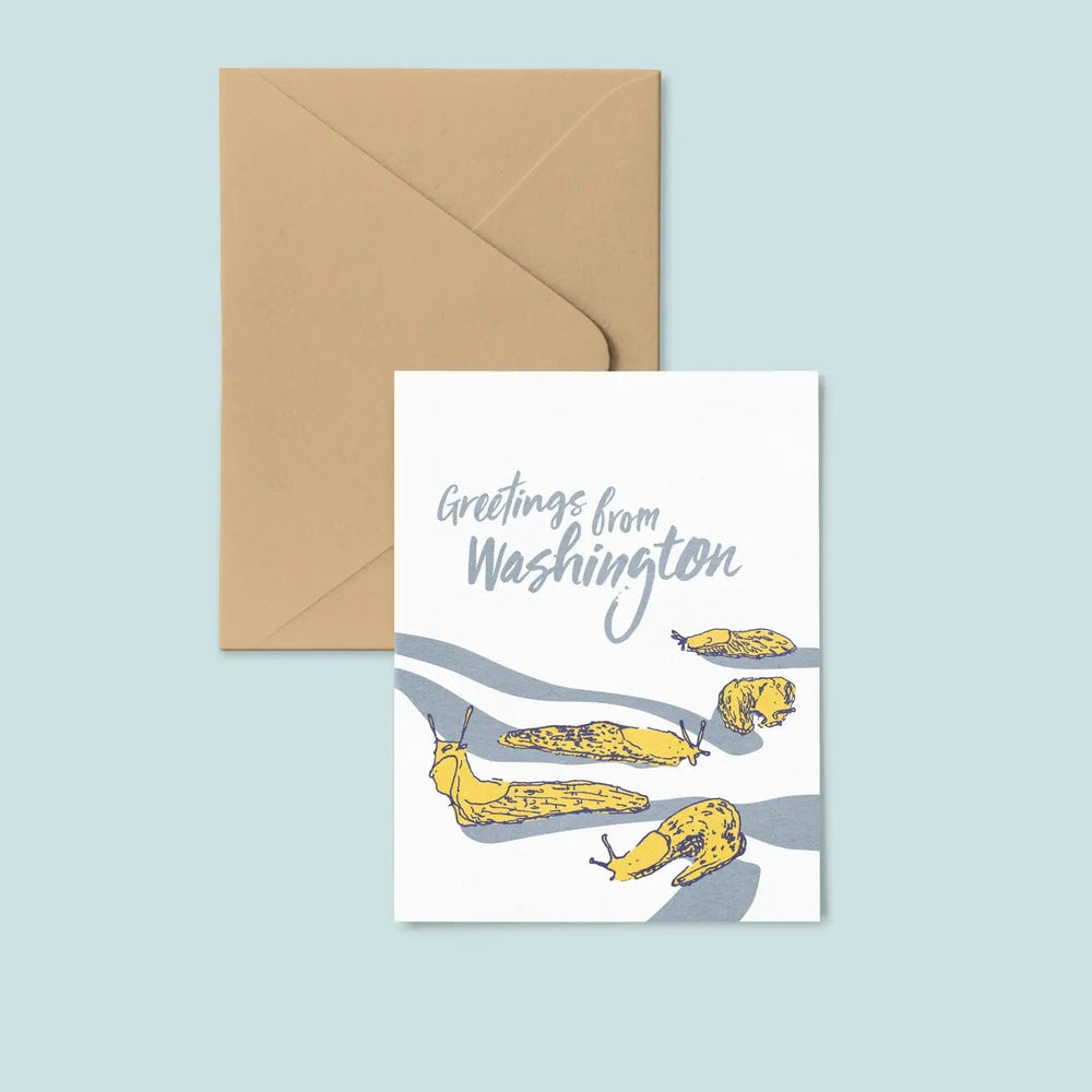 Pier Six Press Card WA Slugs Greeting Card