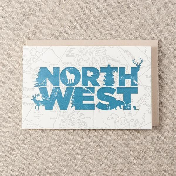 Pike Street Press Card Northwest World Card
