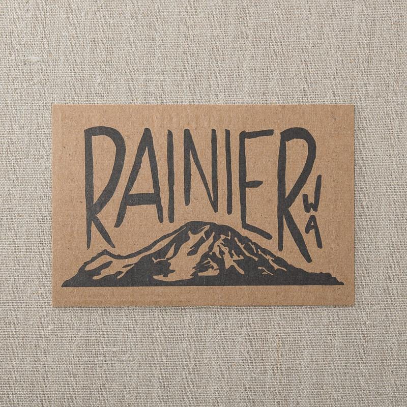 Pike Street Press Postcard Mt. Rainier Postcard